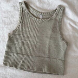 Nikibiki High Neck Chevron Tank